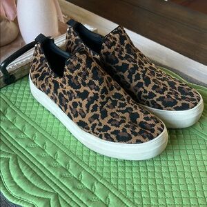 Steve Madden Darayl Leopard Print Slip-On Sneakers